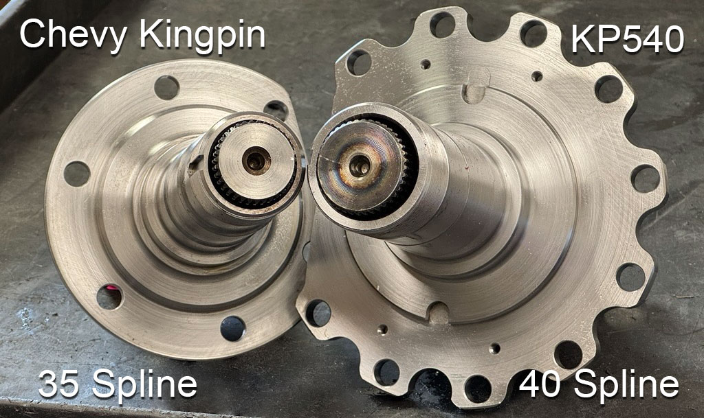 KP540 Spindle vs Chevy Kingpin