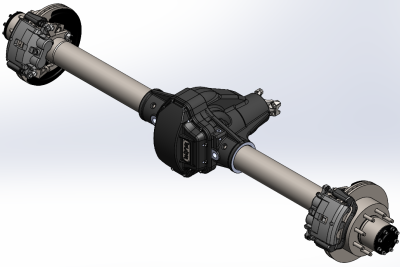 ECGS - ECGS D80 Rear Axle Assembly - 40 Spline - Image 1