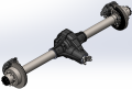 ECGS - ECGS D80 Rear Axle Assembly - 35 Spline - Image 2